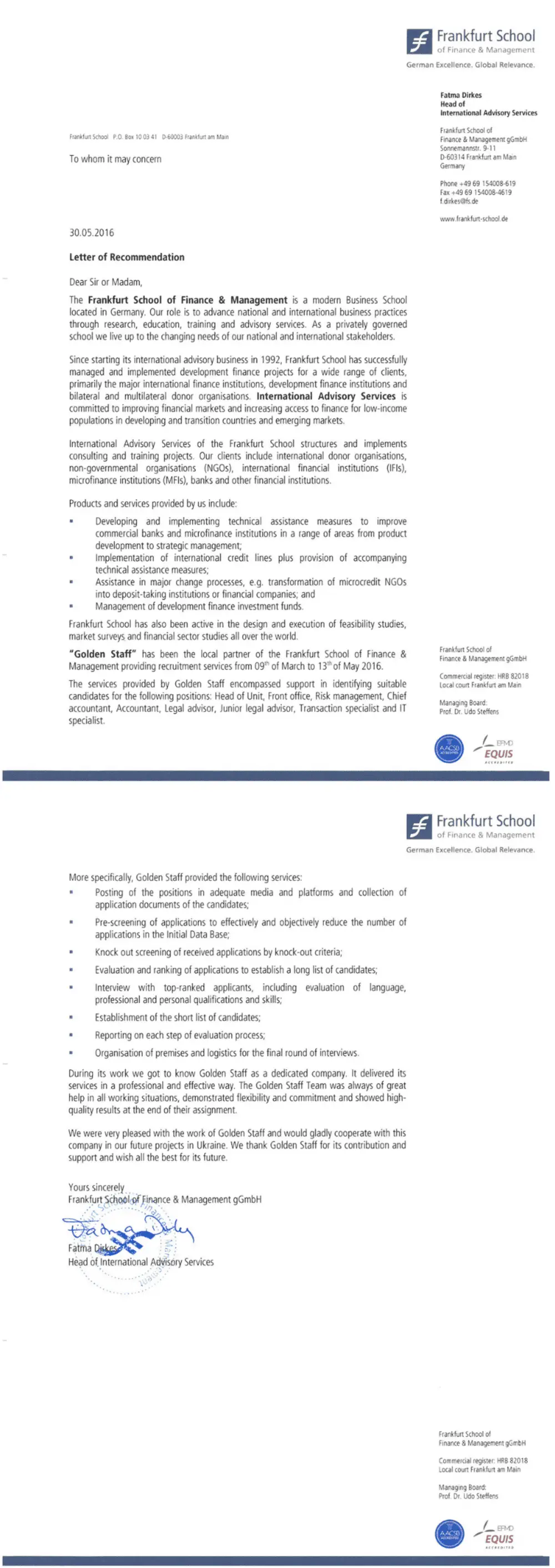 Frankfurt School of Finance & Management 